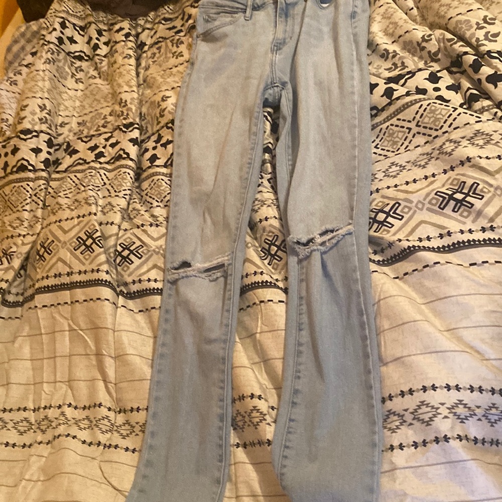 high waist skinny jeans